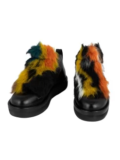 Shearling Sneakers Black -Orciani Store andia fora shearling sneakers black 3