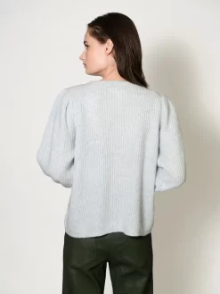 Arne Puff Sleeve Illusion Blue -Orciani Store apiece apart arne puff sleeve illusion blue 2