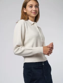 Kari Polo Knit Cream -Orciani Store apiece apart kari polo knit cream 5