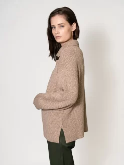 Miguela Sustainable Knit Camel -Orciani Store apiece apart miguela sustainable knit camel 2