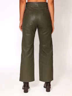 Monterey Leather Pant Forest -Orciani Store apiece apart monterey leather pant forest 3