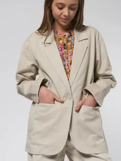 Oversized Blazer Sand -Orciani Store apiece apart oversized blazer sand 4