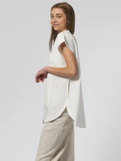 Pia Sleeveless Tunic Cream -Orciani Store apiece apart pia sleeveless tunic cream 2