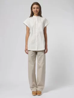 Pia Sleeveless Tunic Cream -Orciani Store apiece apart pia sleeveless tunic cream 6