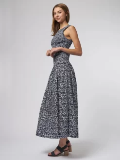 Siempre Tank Maxi Flors Navy -Orciani Store apiece apart siempre tank maxi flors navy 3