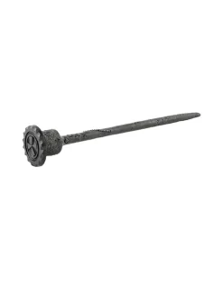 Vintage Black Spinel Button Hair Stick
