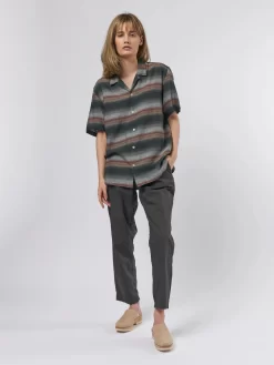 Casidy Shirt Washed Black Savoya -Orciani Store bsbee casidy shirt washed black savoya 6