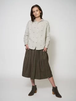 Gemma Skirt Mud -Orciani Store bsbee gemma skirt mud 5