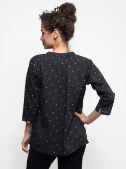 Monroe Shirt Regina Print Black -Orciani Store bsbee monroe shirt regina print black 2