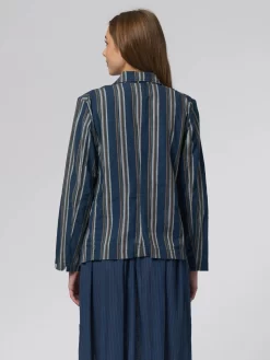 Pampa Jacket Navy Cinco Stripe -Orciani Store bsbee pampa jacket navy cinco stripe 2