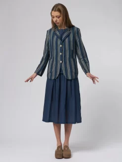 Pampa Jacket Navy Cinco Stripe -Orciani Store bsbee pampa jacket navy cinco stripe 4