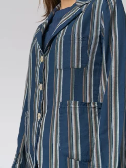 Pampa Jacket Navy Cinco Stripe -Orciani Store bsbee pampa jacket navy cinco stripe 8