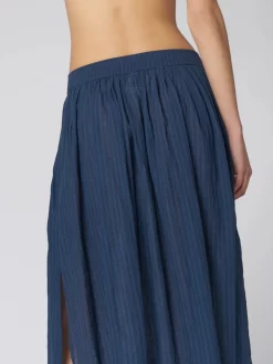 Tabasco Skirt Blue Harper Stipe -Orciani Store bsbee tabasco skirt blue harper stipe 4