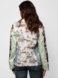 Gilligan Jacket Hawaiian Multi -Orciani Store burning torch gilligan jacket hawaiian multi 2