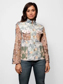 Gilligan Jacket Hawaiian Multi -Orciani Store burning torch gilligan jacket hawaiian multi 3