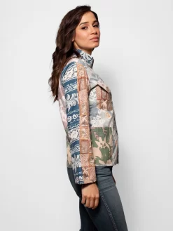 Gilligan Jacket Hawaiian Multi -Orciani Store burning torch gilligan jacket hawaiian multi 4