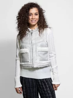 Oslo Reversible Vest Pearl