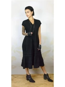 Clothilde Leather Mittens Black -Orciani Store catherine osti clothilde leather mittens black 2