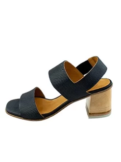 Bedford Heel Grabado Talco Black