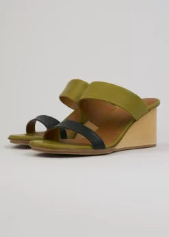 Doe Wedge Olive And Deep Sea -Orciani Store coclico doe wedge olive and deep sea 5