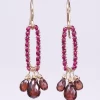 African Ruby, Garnet Earrings
