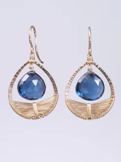 Blue Quartz Drop Earrings