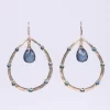 Blue Quartz/Pearl Earrings