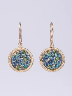 Mini Peacock Earrings