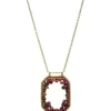 Open Pendant With Mixed Cognac Stones