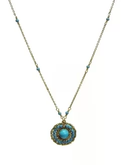 Round Turquoise Necklace