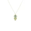 Teal And Green Quartz Necklace