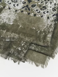 Alvina Bandana Quadra Militare Scarf -Orciani Store destin alvina bandana quadra militare scarf 3