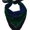 Dedo Tone Quadra Scarf Navy Forest