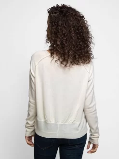 Cashmere Luxe Crew Ivory -Orciani Store inhabit cashmere luxe crew ivory 2