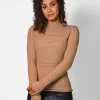 Cashmere Pointelle Crew Ginger