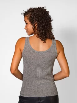 Cashmere Tank Charcoal -Orciani Store inhabit cashmere tank charcoal 2