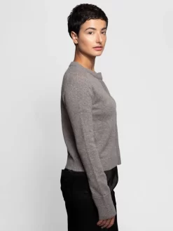 Chunky Trim Cardi Antler -Orciani Store inhabit chunky trim cardi antler 1