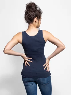 Cotton Tank Navy -Orciani Store inhabit cotton tank navy 2