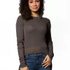 Crew Neck Cropped Sweater