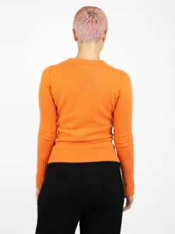 Crew Neck Papaya -Orciani Store inhabit crew neck papaya 2