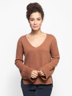 Drapey V Sweater Spice