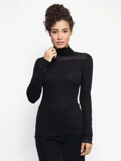 Illusion Turtle Neck Sweater Graphite