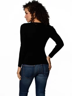 V-neck Henley Sweater -Orciani Store inhabit v neck henley sweater 2
