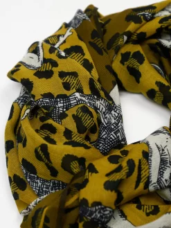 ABC Yellow Wool Scarf -Orciani Store inouitoosh abc yellow wool scarf 4