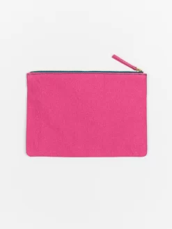 Embroidered Pouch Toucan Pink -Orciani Store inouitoosh embroidered pouch toucan pink 2