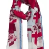 Fleurus Scarf Red