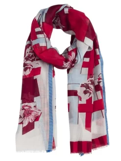 Fleurus Scarf Red