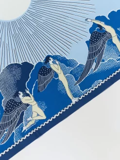 Fouta Yoga Blue -Orciani Store inouitoosh fouta yoga blue 2