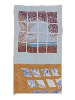 Mado Scarf Camel Light Blue -Orciani Store inouitoosh mado scarf camel light blue 1