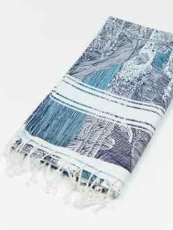 Simone Fouta Towel Blue -Orciani Store inouitoosh simone fouta towel blue 6
